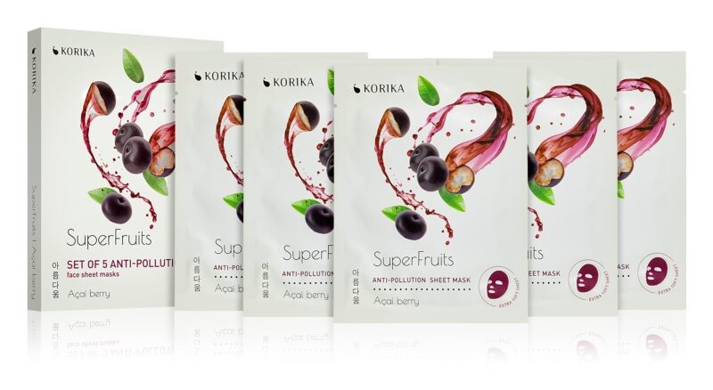 

Набор масок для лица по сниженной цене Acai berry KORIKA SuperFruits