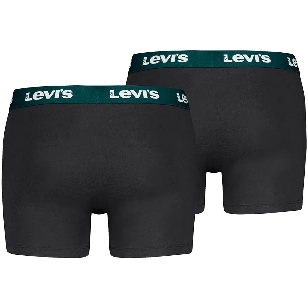 Мужские боксеры с антискользящим поясом Levi's, Black — фото 2