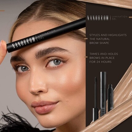Beige Eyebrow Gel – окрашивающий гель для бровей для укладки и макияжа 2 в 1, Nanobrow — фото 3