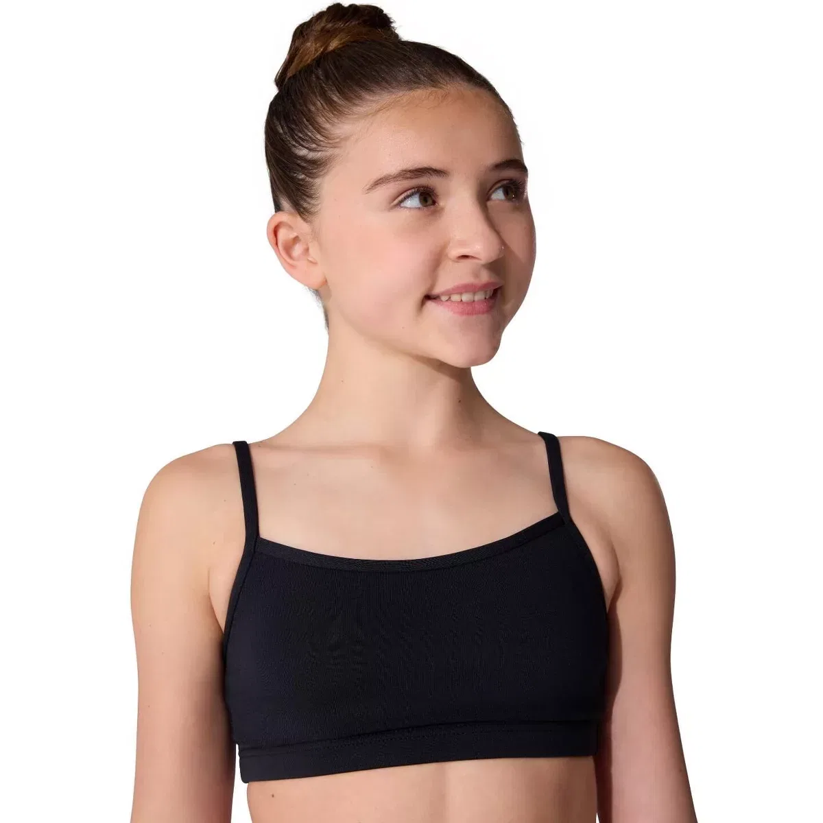 Детский топ-бра для девочек с регулируемыми бретелями Team Basics Capezio, Black