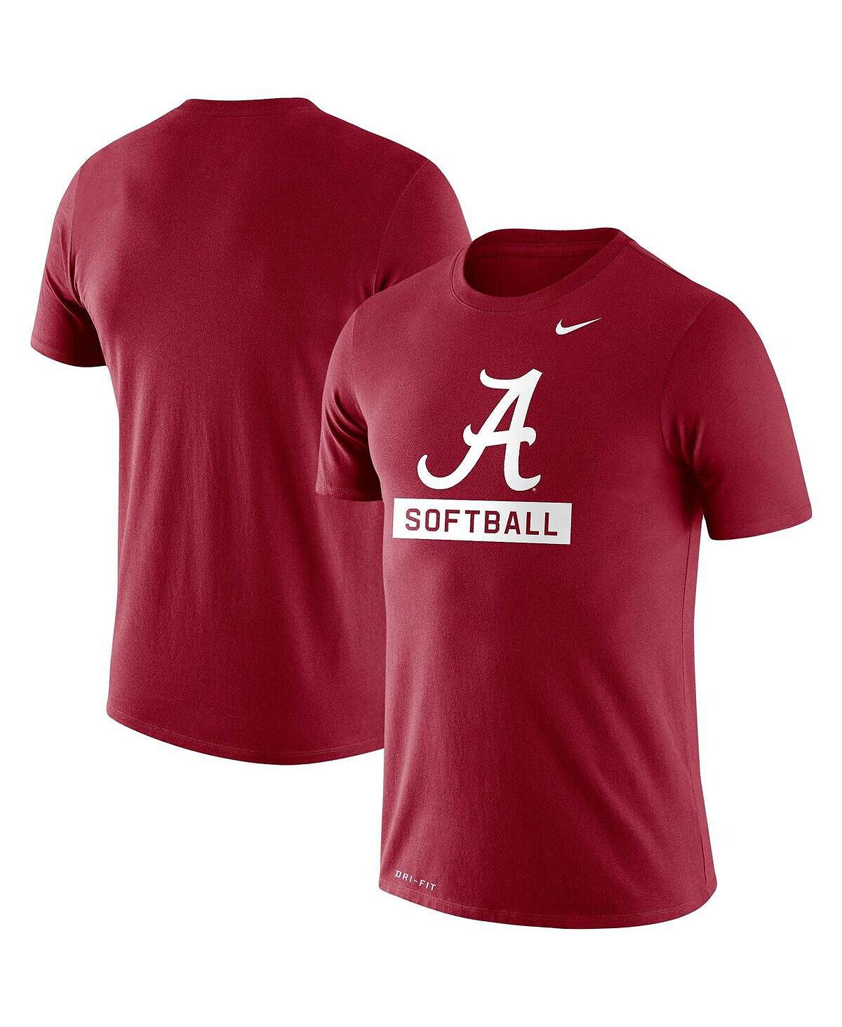 

Мужская футболка crimson alabama crimson tide softball drop legend performance Nike