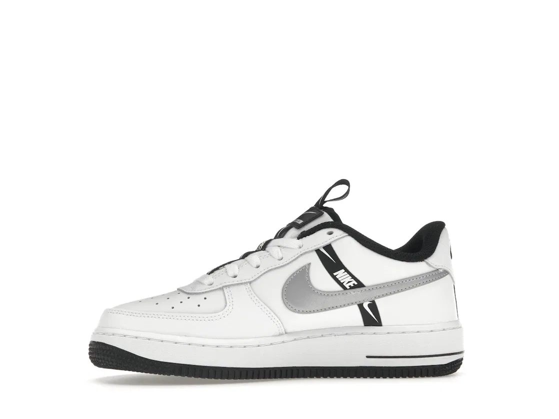 Детские кроссовки Lifestyle Nike Air Force 1 Low LV8 KSA, White/Black/Reflect Silver — фото 3