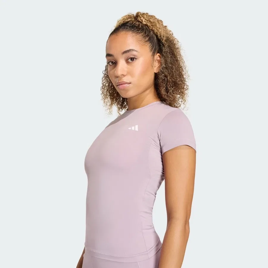 Женская футболка с коротким рукавом Primelift Essentials Workout Contour adidas, Сиреневый — фото 4