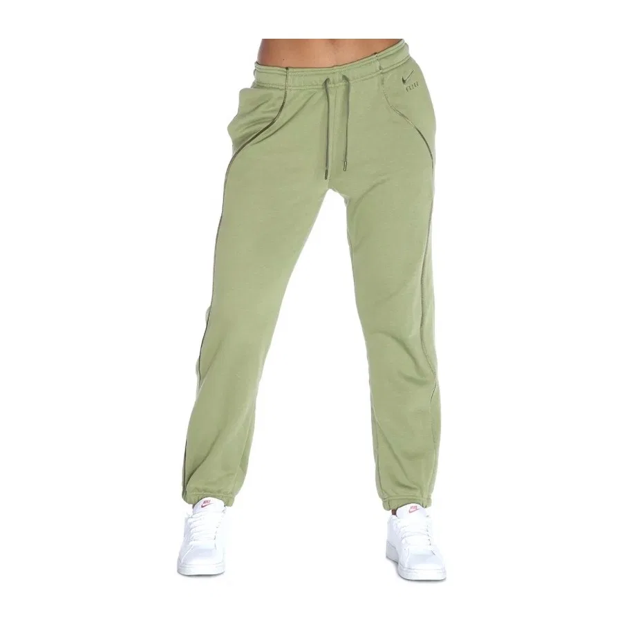 Женские спортивные штаны из флиса с высокой посадкой Nike Sportswear Air Mid-Rise Fleece DQ6563-334, Зеленый