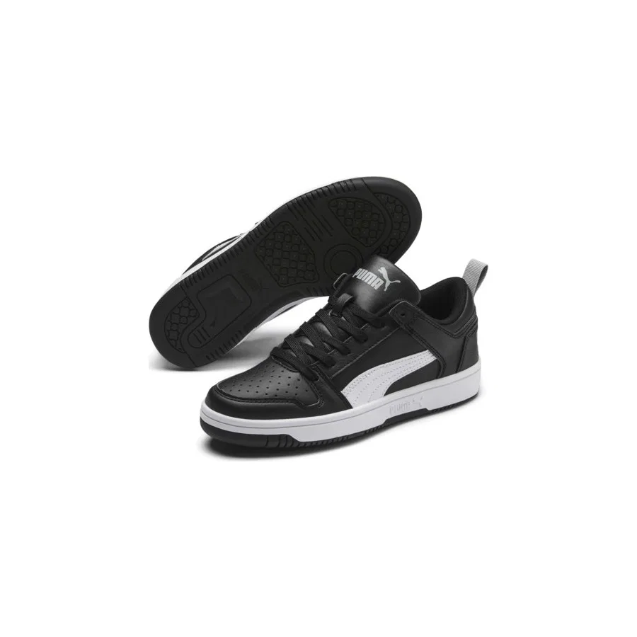 Кроссовки детские с низким берцем Rebound Layup Low SL Jr Puma, Черный — фото 3