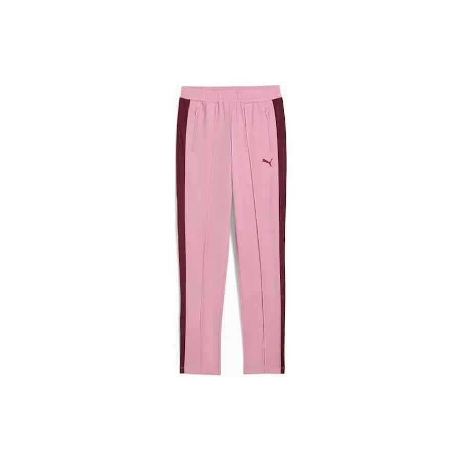 Спортивные штаны с фирменными полосами Puma T7 Always On, Розовый — фото 4