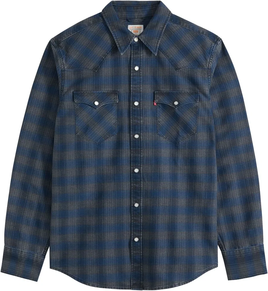 Рубашка LEVI'S Regular fit на пуговицах, цвет морской синий