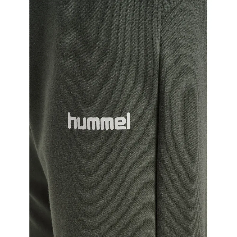 Детские спортивные штаны с регулируемым поясом Regular Logo Adjust Waist Hummel, Green — фото 4