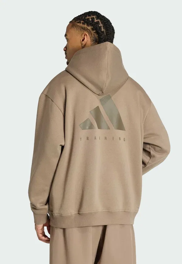 Толстовка Primelift для тренировок, свободного кроя - худи Adidas Performance, хаки