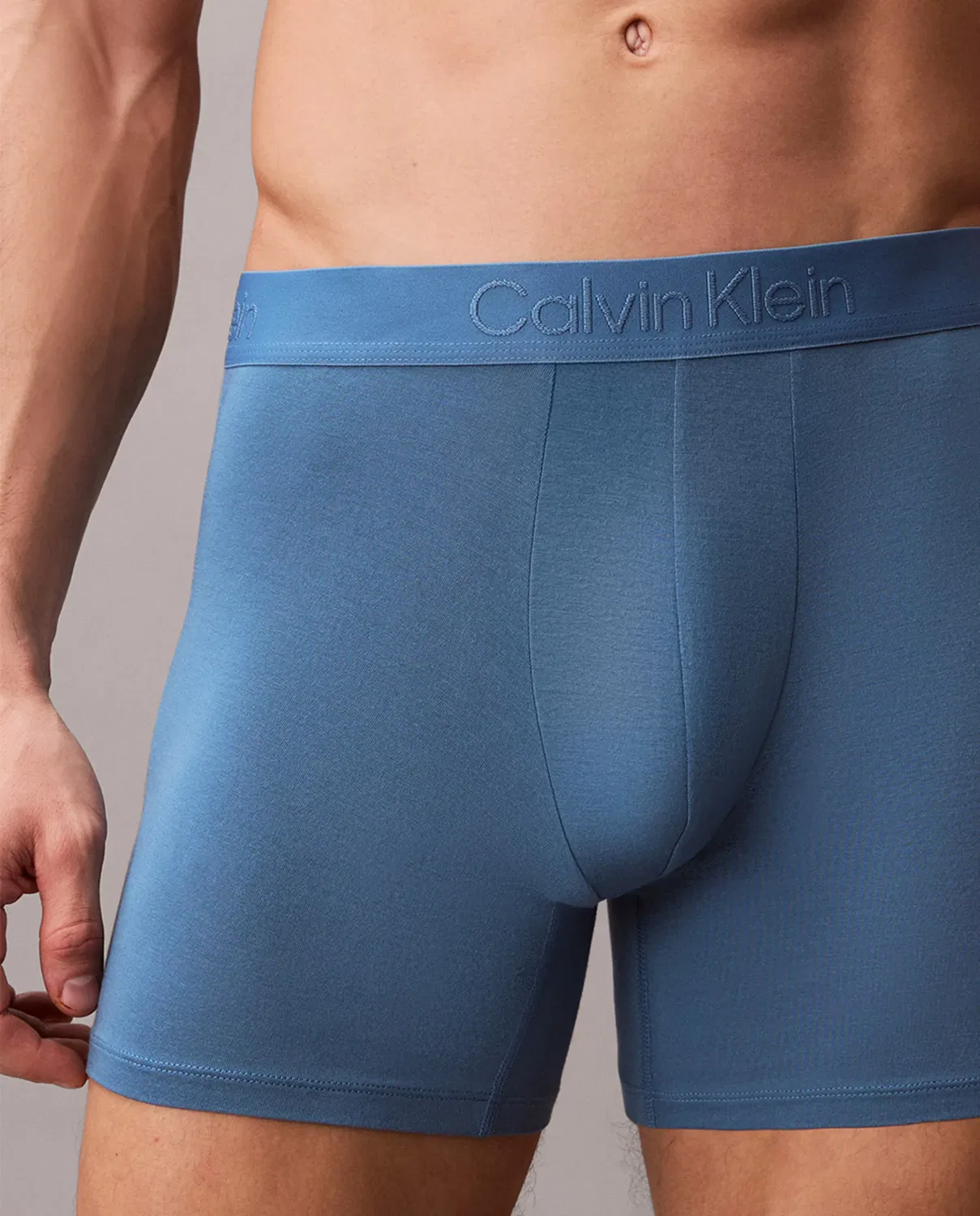 Мужские боксеры с принтом Calvin Klein, Azul — фото 4