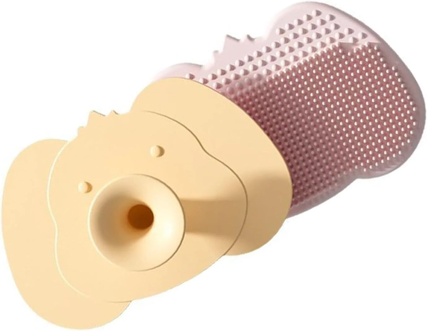 Детская силиконовая щетка для душа, Vdaxvme, 1 шт, 7.5x5 см, Gelb