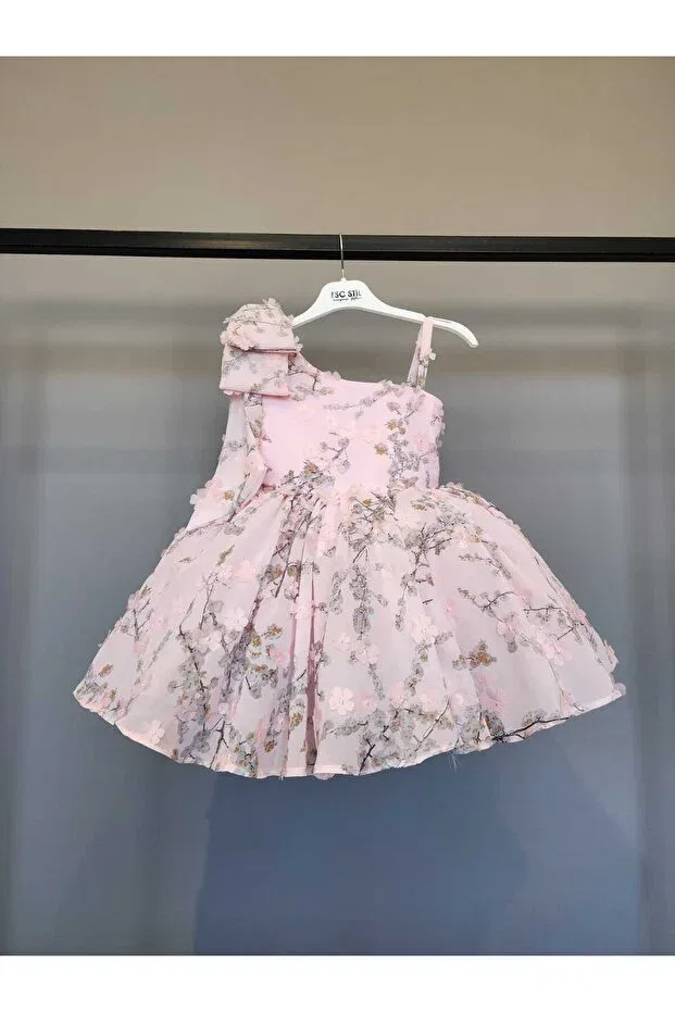 Детское платье для девочек с принтом Scstil, Pink