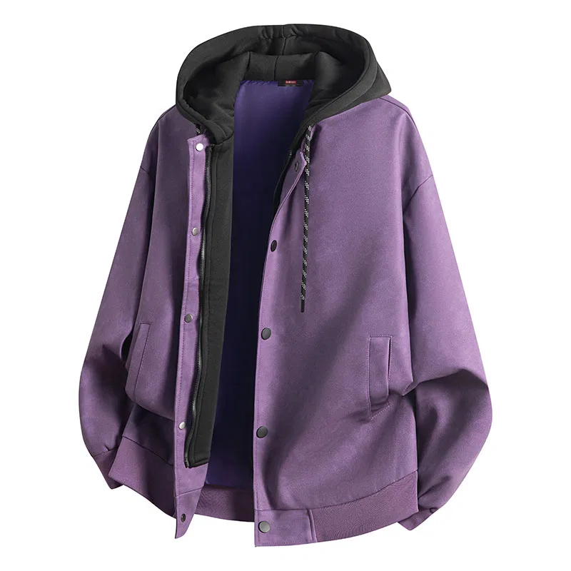 Детская куртка с капюшоном на флисовой подкладке BALENO, Purple
