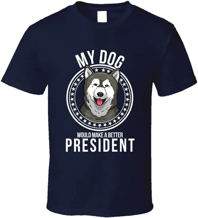Мужская футболка с принтом My Alaskan Malamute Gildan, Navy