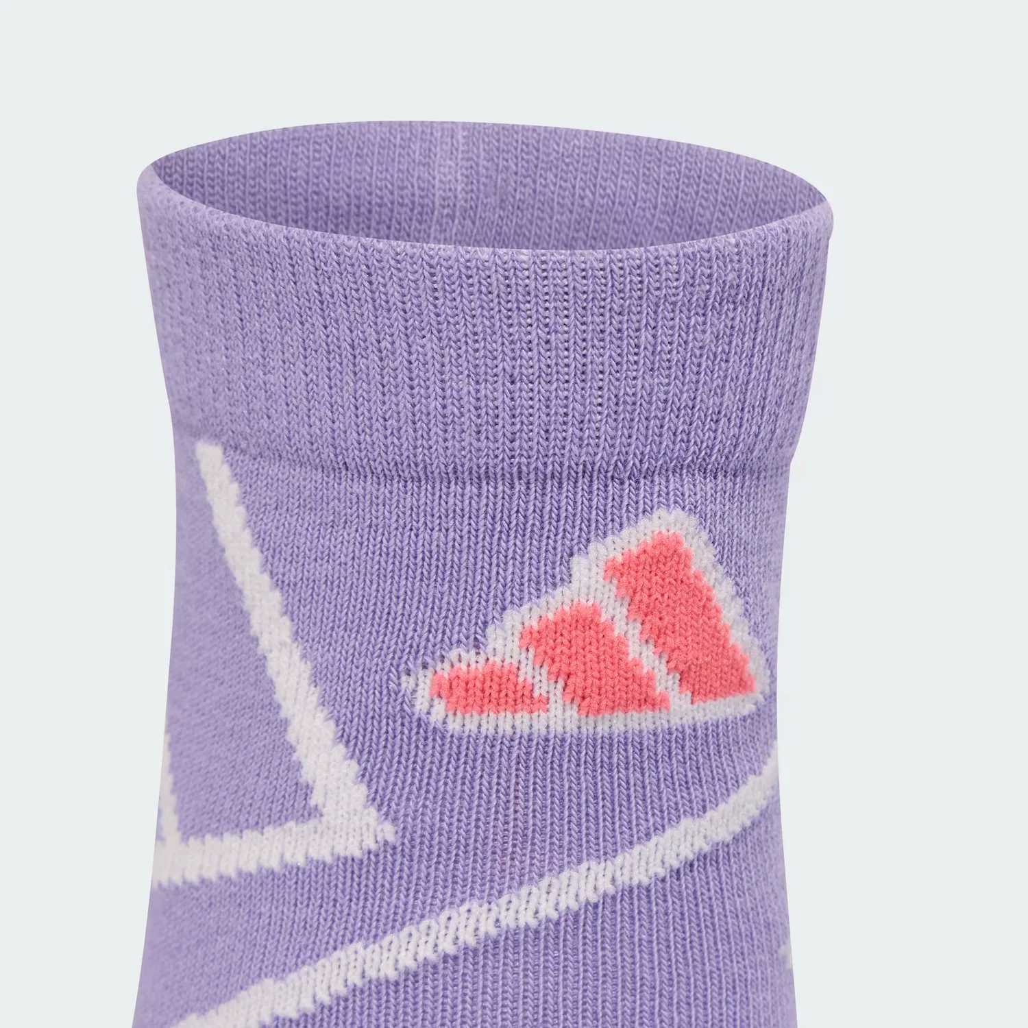 Детские носки с графическим принтом, набор из 3 пар tiro_nster 3pp Adidas Sportswear, фиолетовый/лиловый/фиолетовый — фото 4