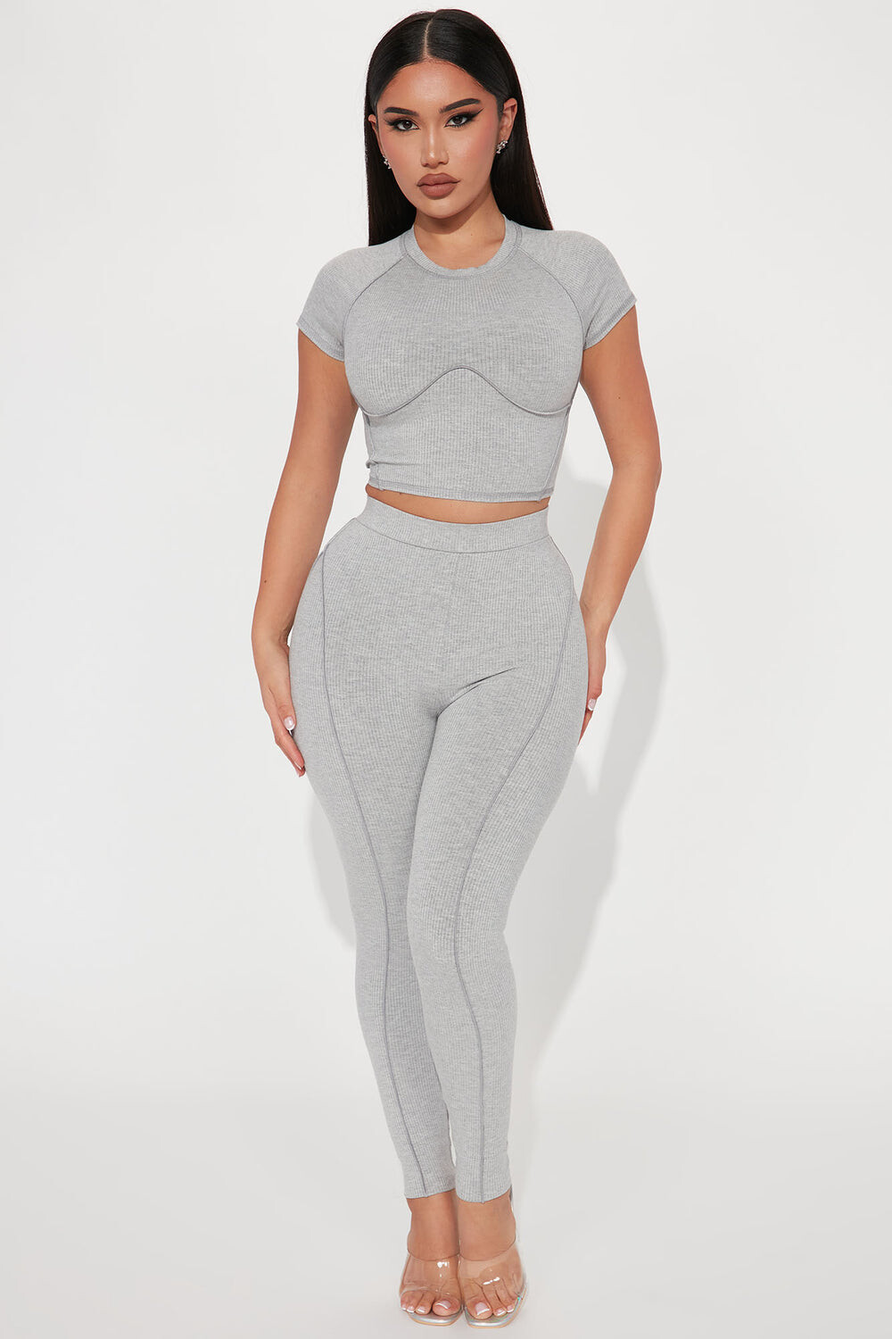 

Леггинсы Fashion Nova ST3230FN, серый