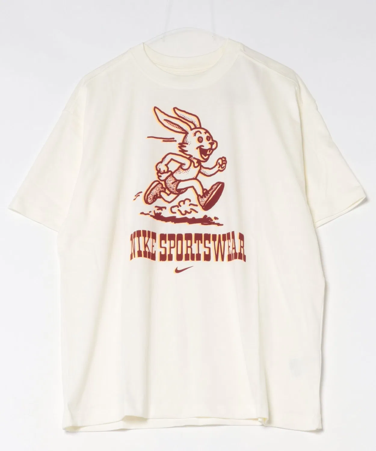 Женская футболка оверсайз с принтом ASWNSWCLASSICOSOC10T NIKE, Off White