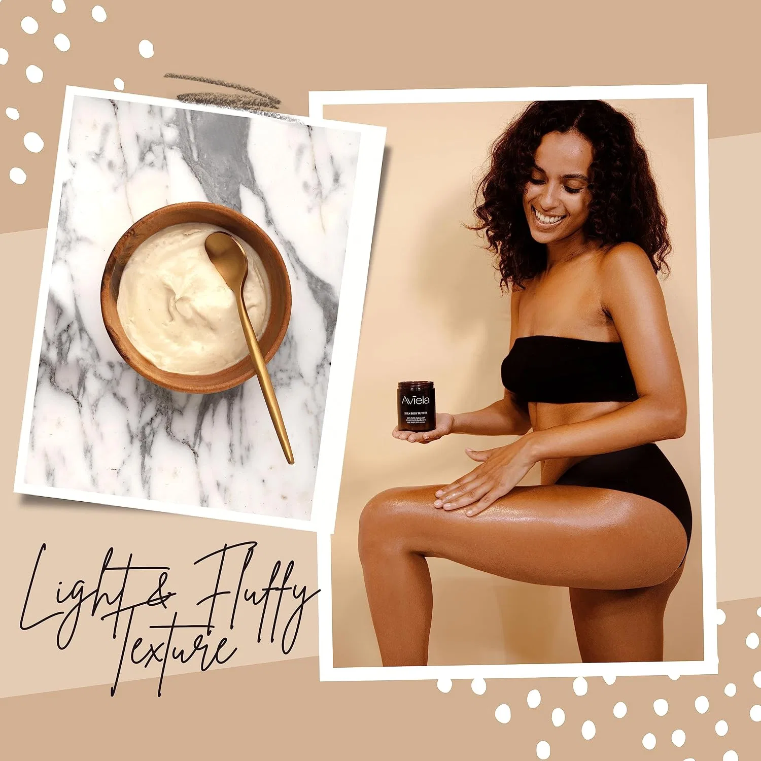 Aviela Авьела Ши-масло для тела Hint of Vanilla, 180 мл — фото 3