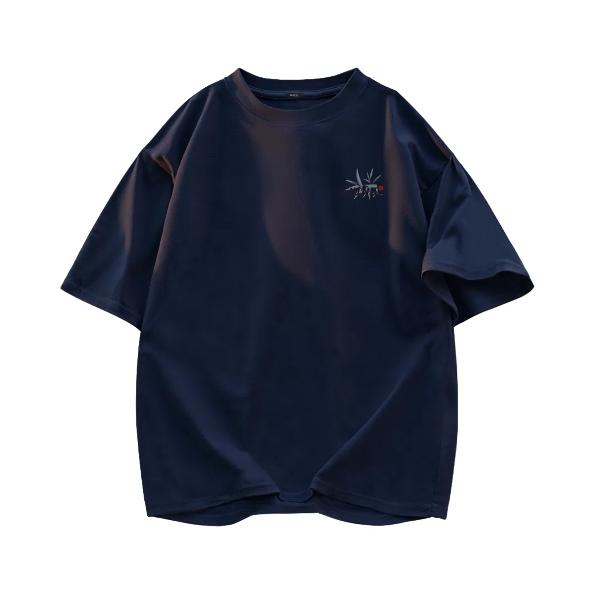 Футболка детская с принтом Y Bamboo Rhythm Chest Logo MINISO, Navy Blue