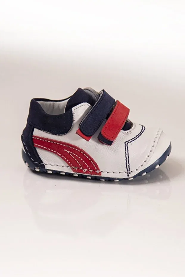 Детские туфли для девочек и мальчиков кожаные Ewen Tomm, Red/Blue/White
