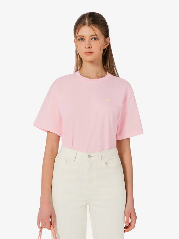 Футболка LACOSTE Color Croc, розовая