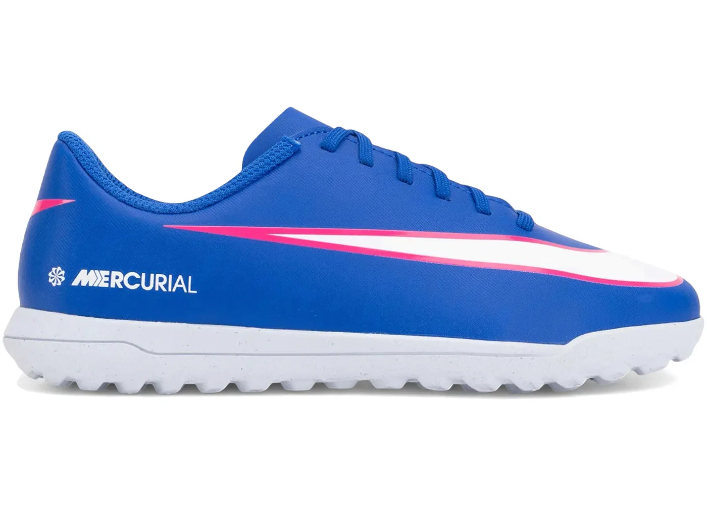 Детские кроссовки для мальчиков с принтом Nike Mercurial Vapor 16 Club TF, Color: Racer Blue/Black