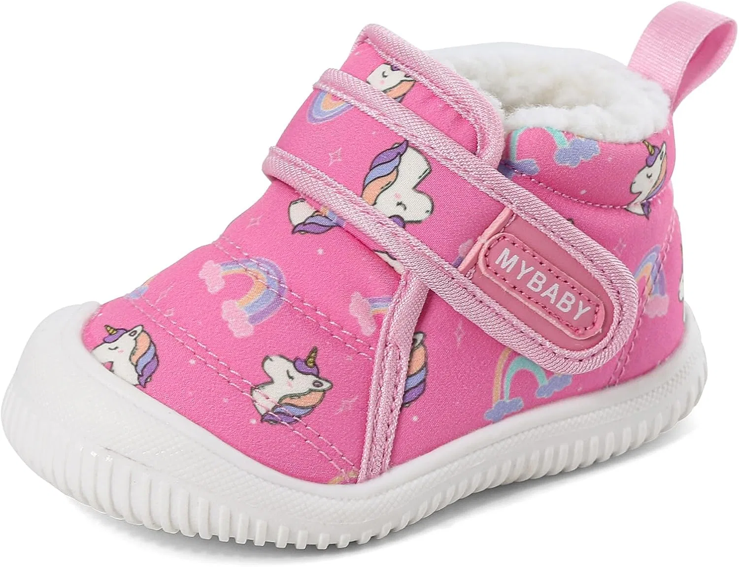 Детские зимние ботинки для мальчиков и девочек с тёплой подкладкой RAYORISA, Pink