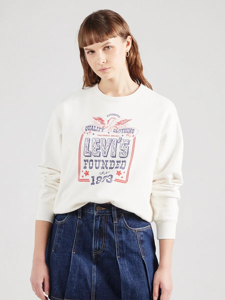 Толстовка LEVI'S 'Heritage' белого цвета — фото 3