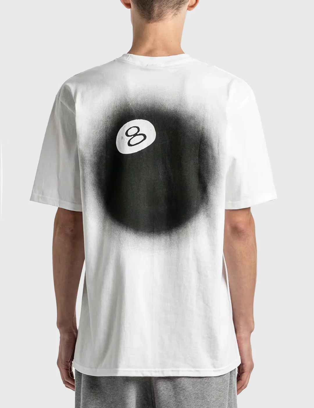 Футболка Stussy 8 Ball Fade, белый — фото 2
