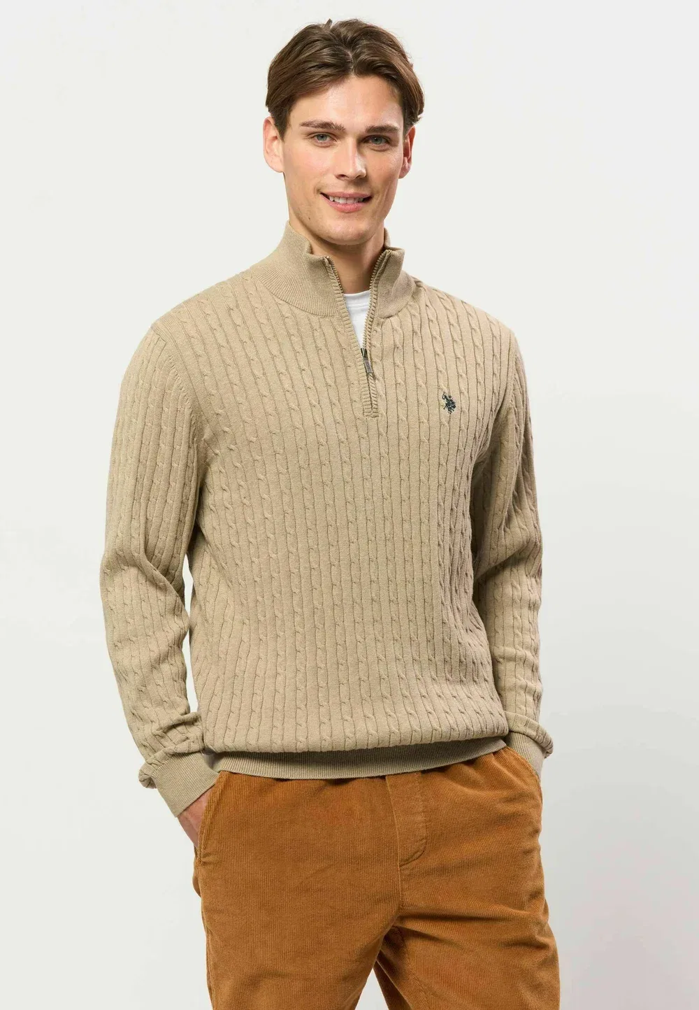 Умромео - джемпер U.S. Polo Assn., Crockery Melange