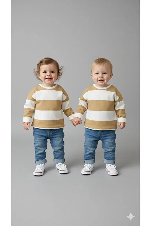 Детская футболка с длинным рукавом Babydia, White