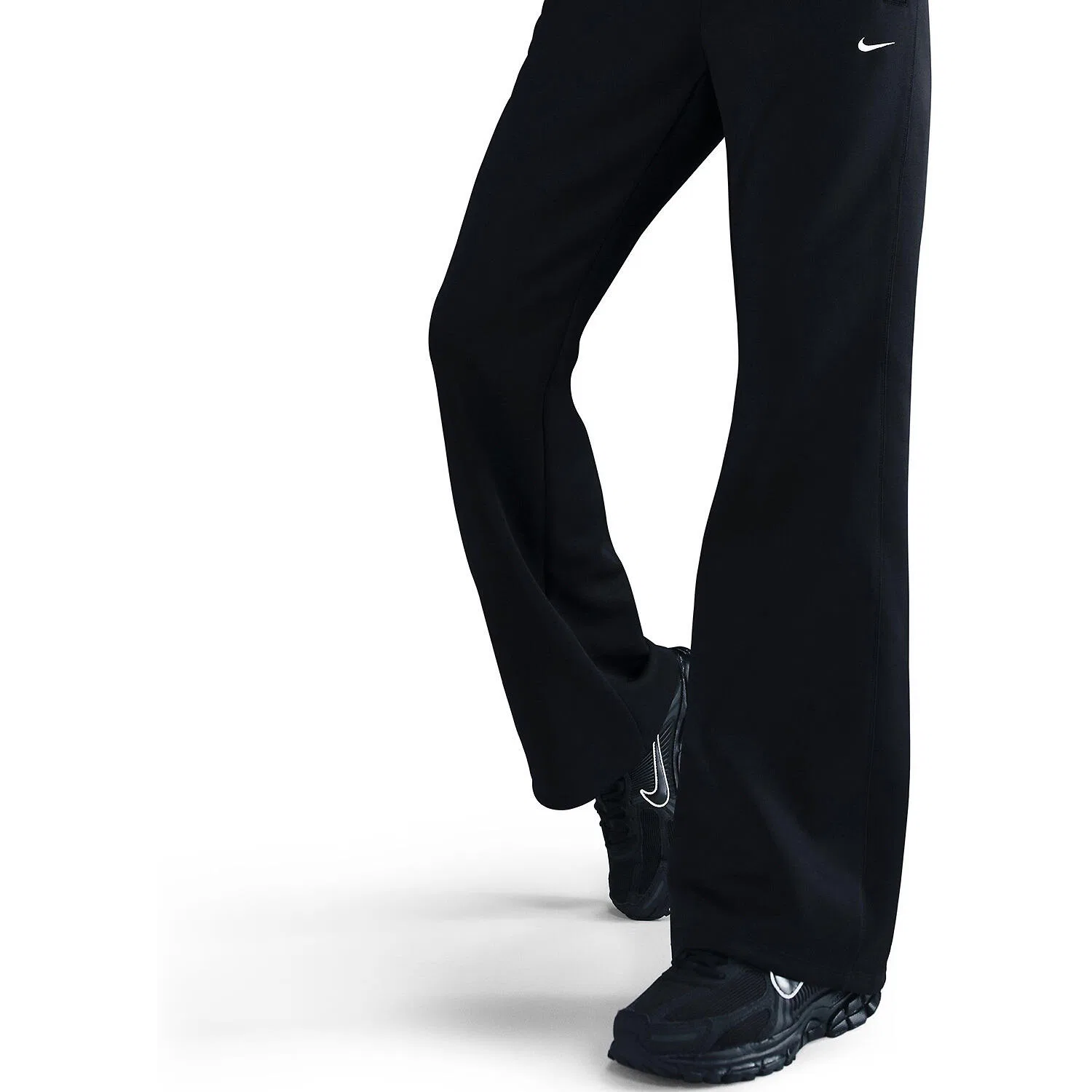 Женские спортивные брюки с принтом W NSW NK WR MR POLY KNIT PNT Nike, Schwarz — фото 3