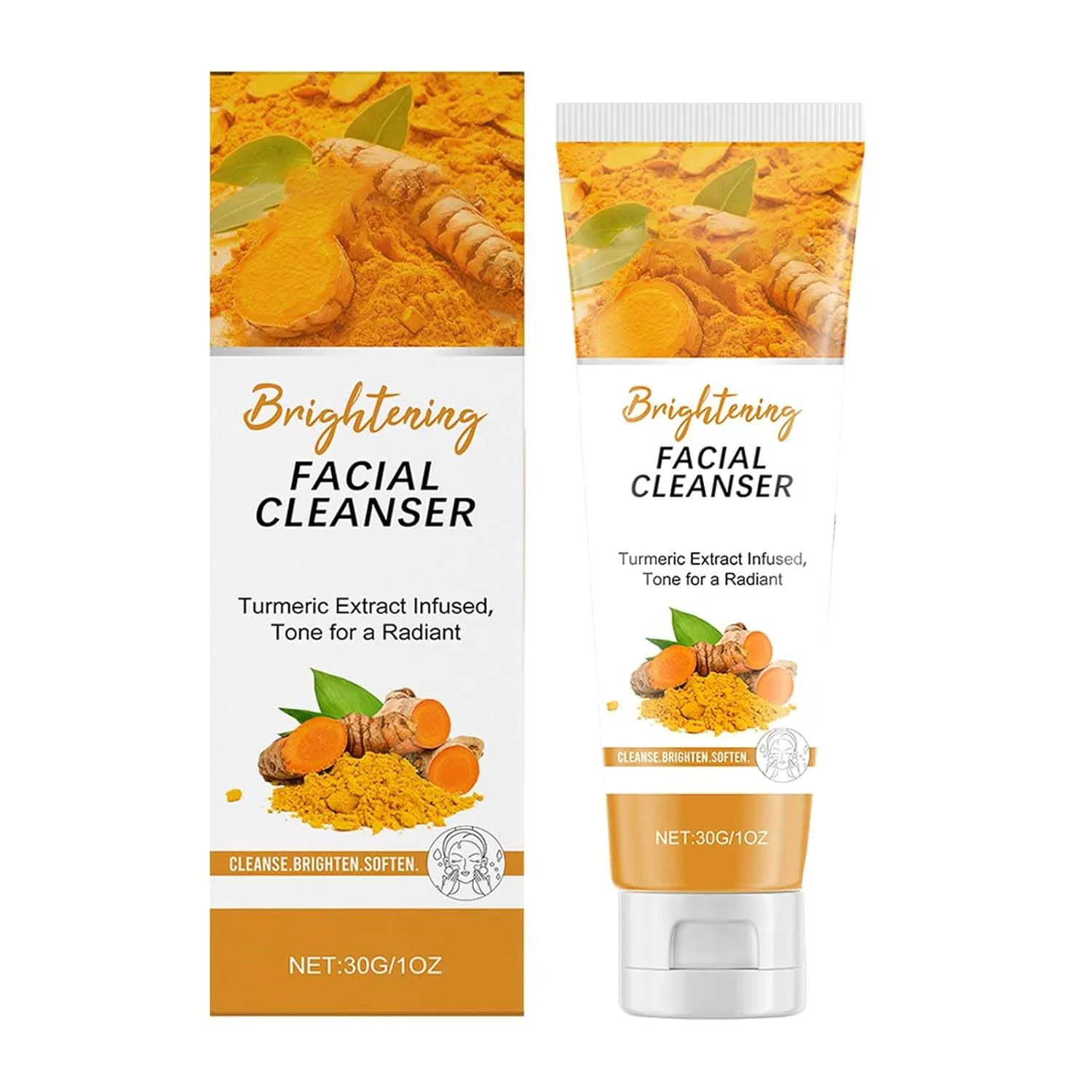 Очищающий гель для лица Turmeric Facial Cleansing Gel, Rubu22a, 30 г