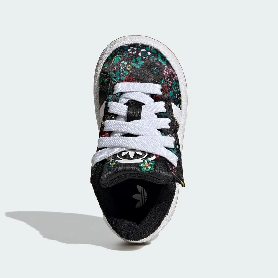 Кроссовки с эластичной шнуровкой Liberty London Campus 00s adidas, Черно-белый — фото 4