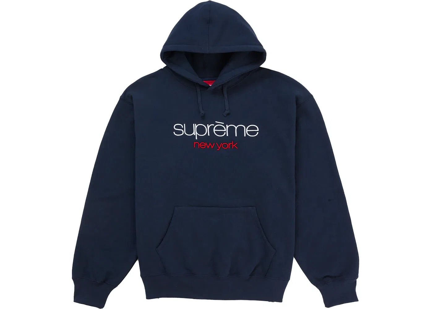 Мужская худи с логотипом Supreme, Navy