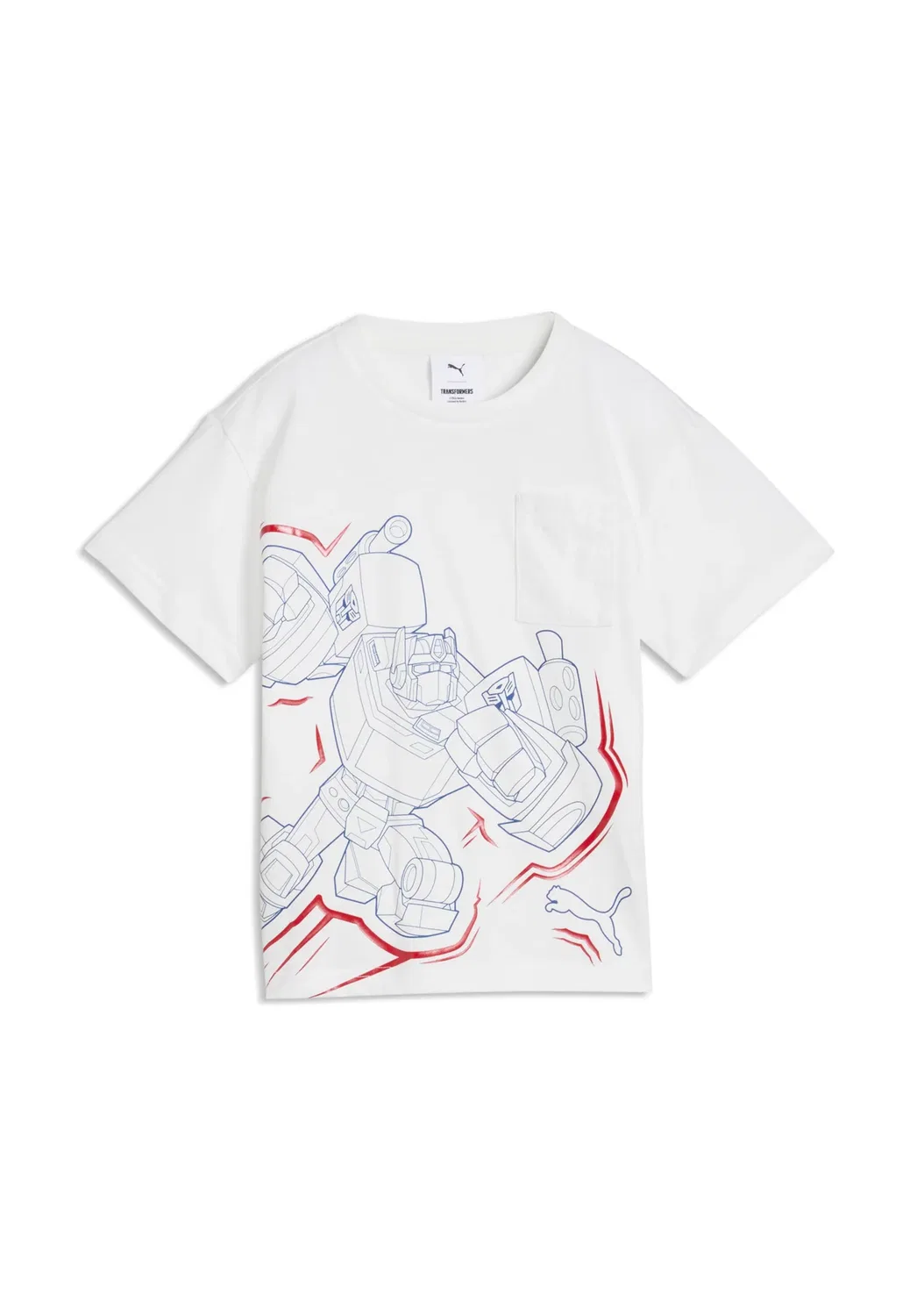 Футболка с принтом X Transformers в свободном стиле Puma, White — фото 4