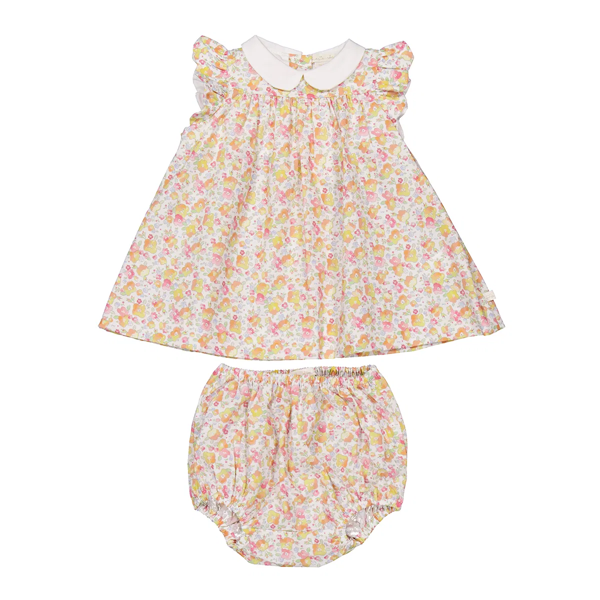 Комплект для новорожденных с платьем и шортами Arabella Olympia Marie Chantal, Yellow