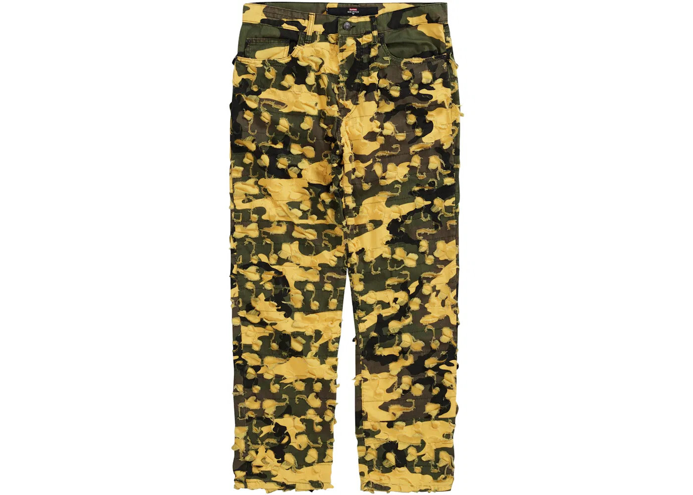 Мужские джинсы с камуфляжным принтом Jean Supreme, Yellow Camo