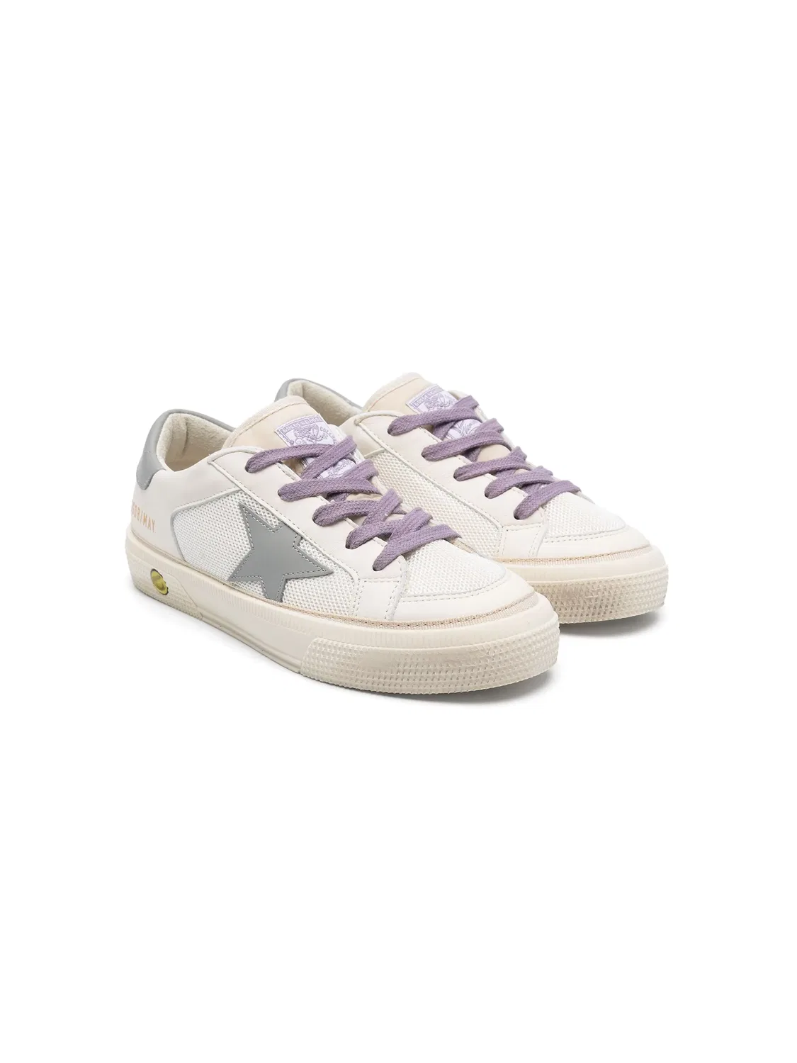 Кроссовки с аппликацией звезды Golden Goose, белый