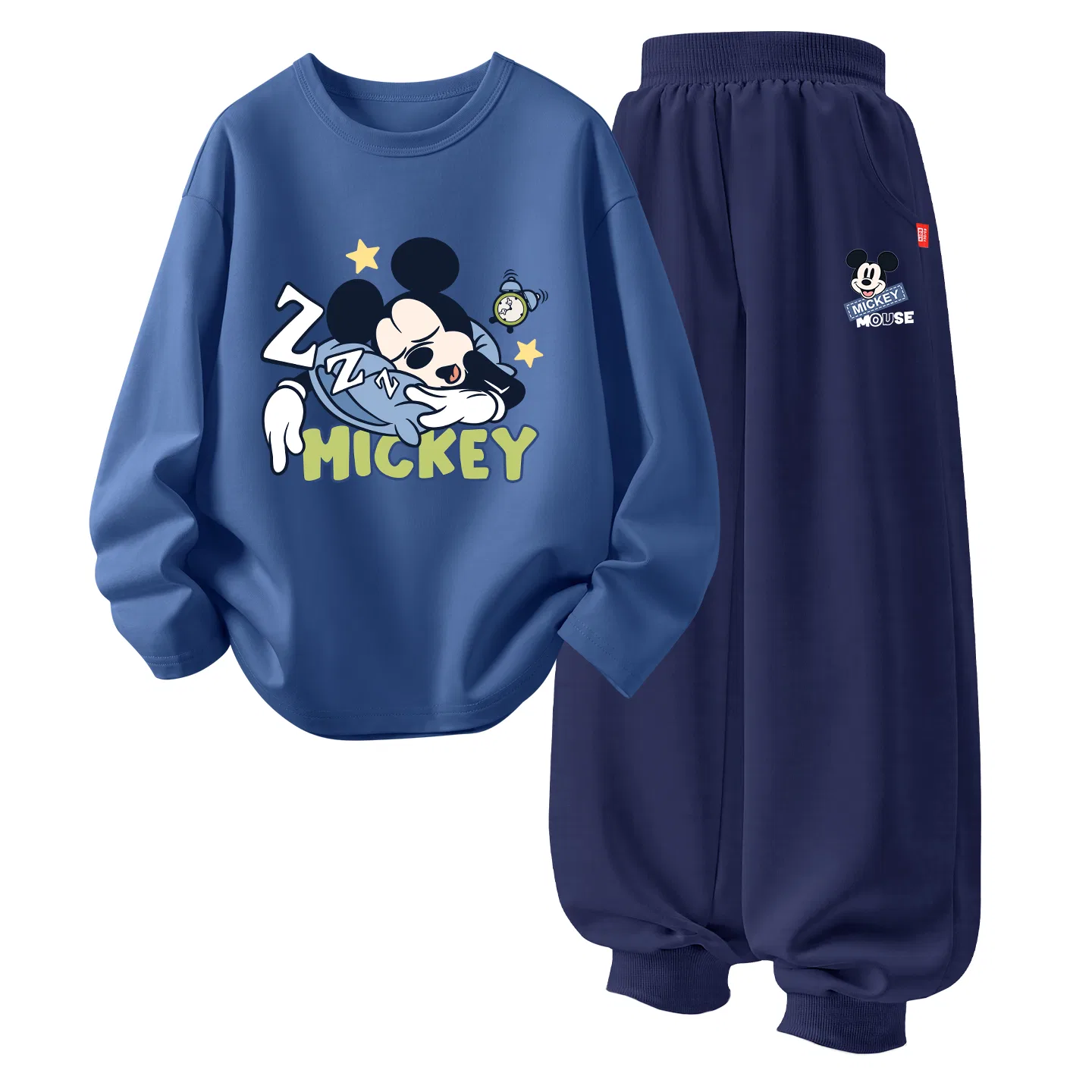 Детский спортивный комплект с круглым вырезом Disney, Restful Wonder Gray Blue+Happy Wonder K Navy Blue
