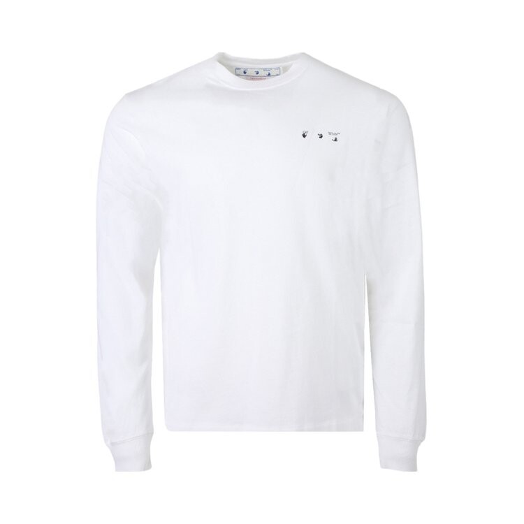 

Лонгслив Off-White Caravaggio Paint Skate Long-Sleeve Tee 'White/Black', белый