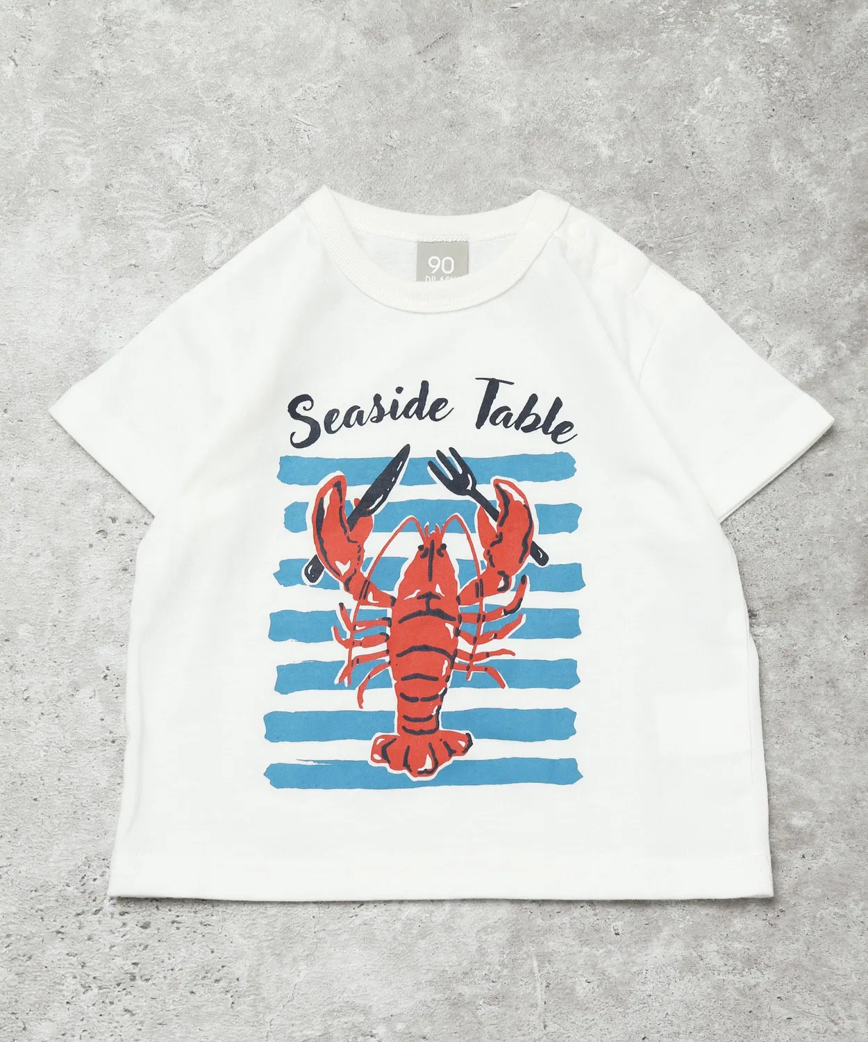 Детская футболка с длинным рукавомLobster DILASH, Off White