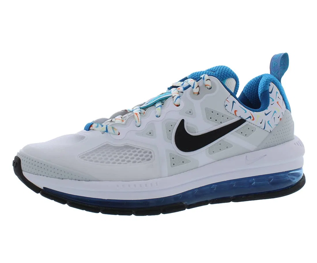 Детские кроссовки для мальчиков кожаные Air Max 90 LTR (PS) NIKE, White Aqua