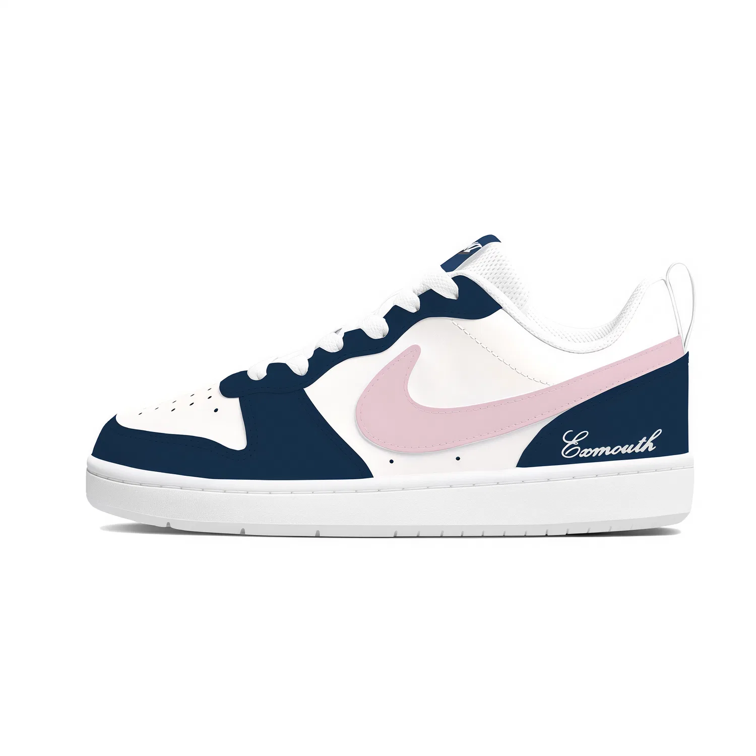 Детские скейтборд-кроссовки без гендера с низким верхом Nike Court Borough2, Light Blue — фото 3