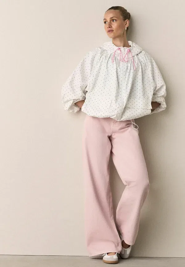 Брюки джинсовые Wide leg Next, Pink, розовый