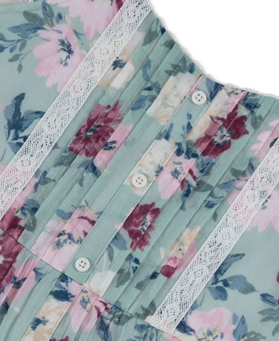 Детское платье без рукавов Sweetheart Sleeveless Mini Dress abercrombie kids, Med Green — фото 3