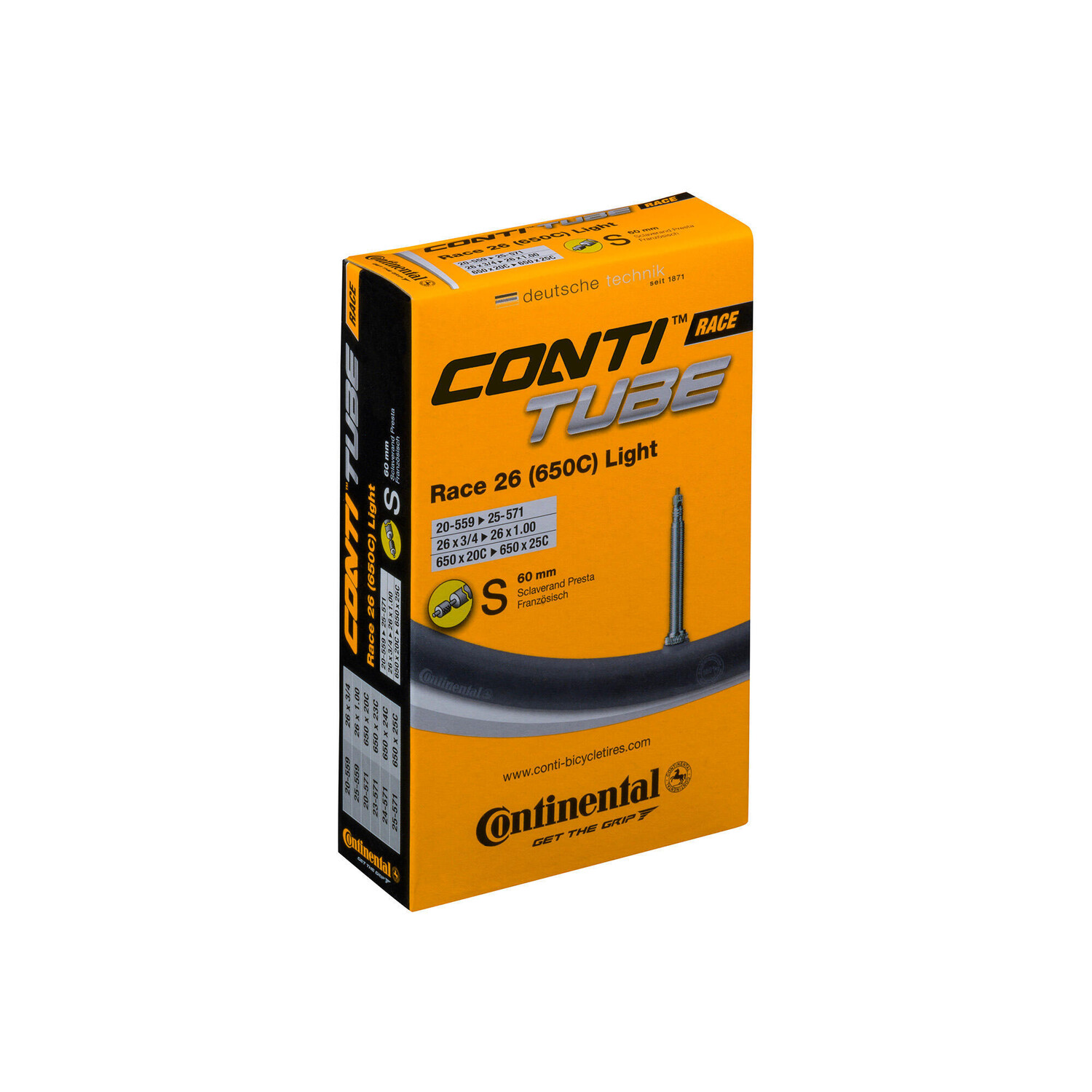 

Шланг Continental Race 28 - дюймовая трубка Light, черный