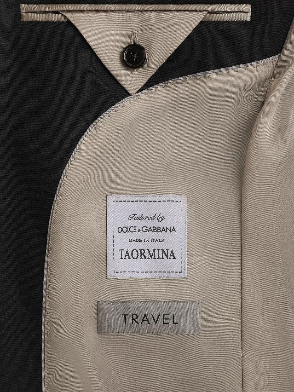 Однобортный пиджак Taormina из шерсти Dolce & Gabbana, черный — фото 2