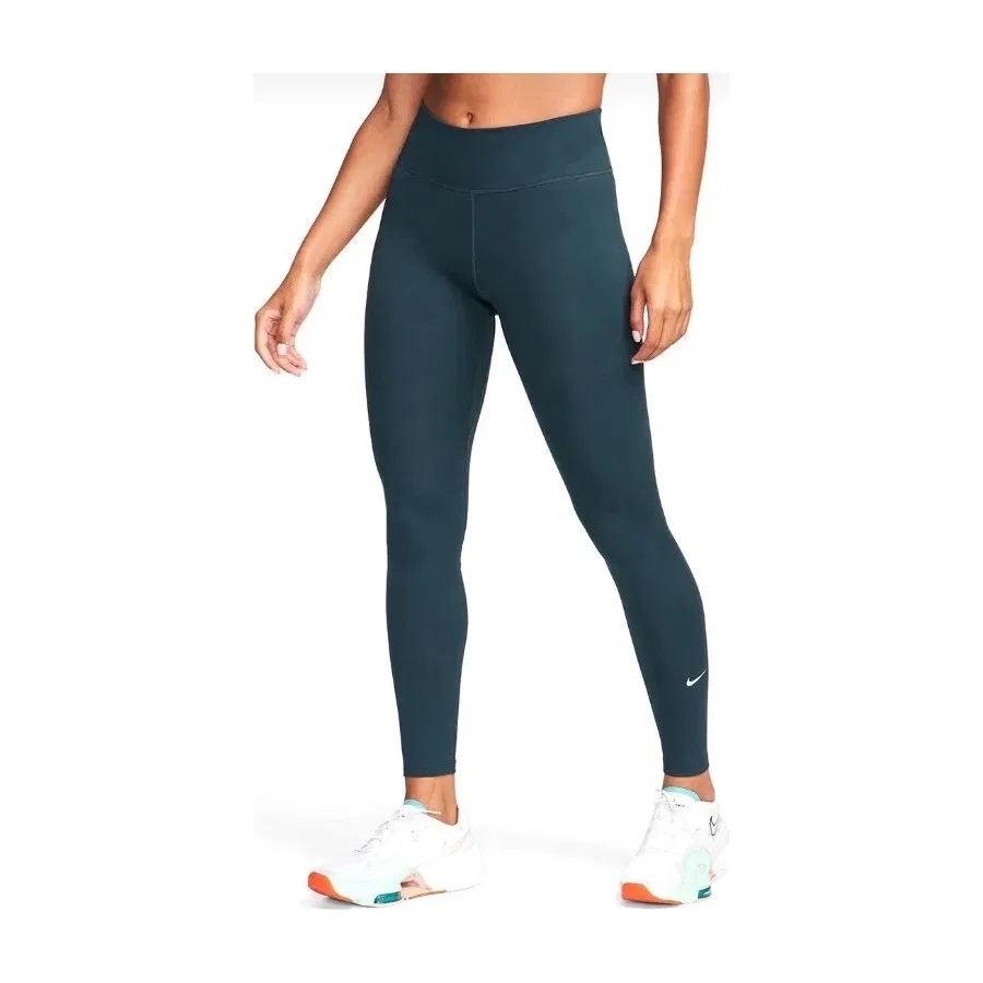 Женские спортивные леггинсы с высокой посадкой Nike One Dri Fit, Зеленый