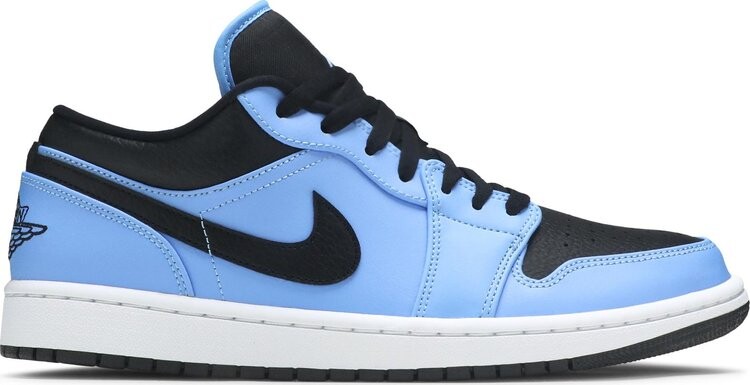 

Кроссовки Air Jordan 1 Low University Blue Black, синий